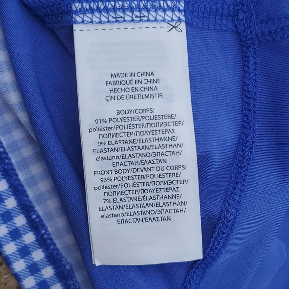 Polo Ralph Lauren Golf II Pullover Blue Gingham UPF 40+ Long Sleeve Top 6X Youth - Picture 9 of 9